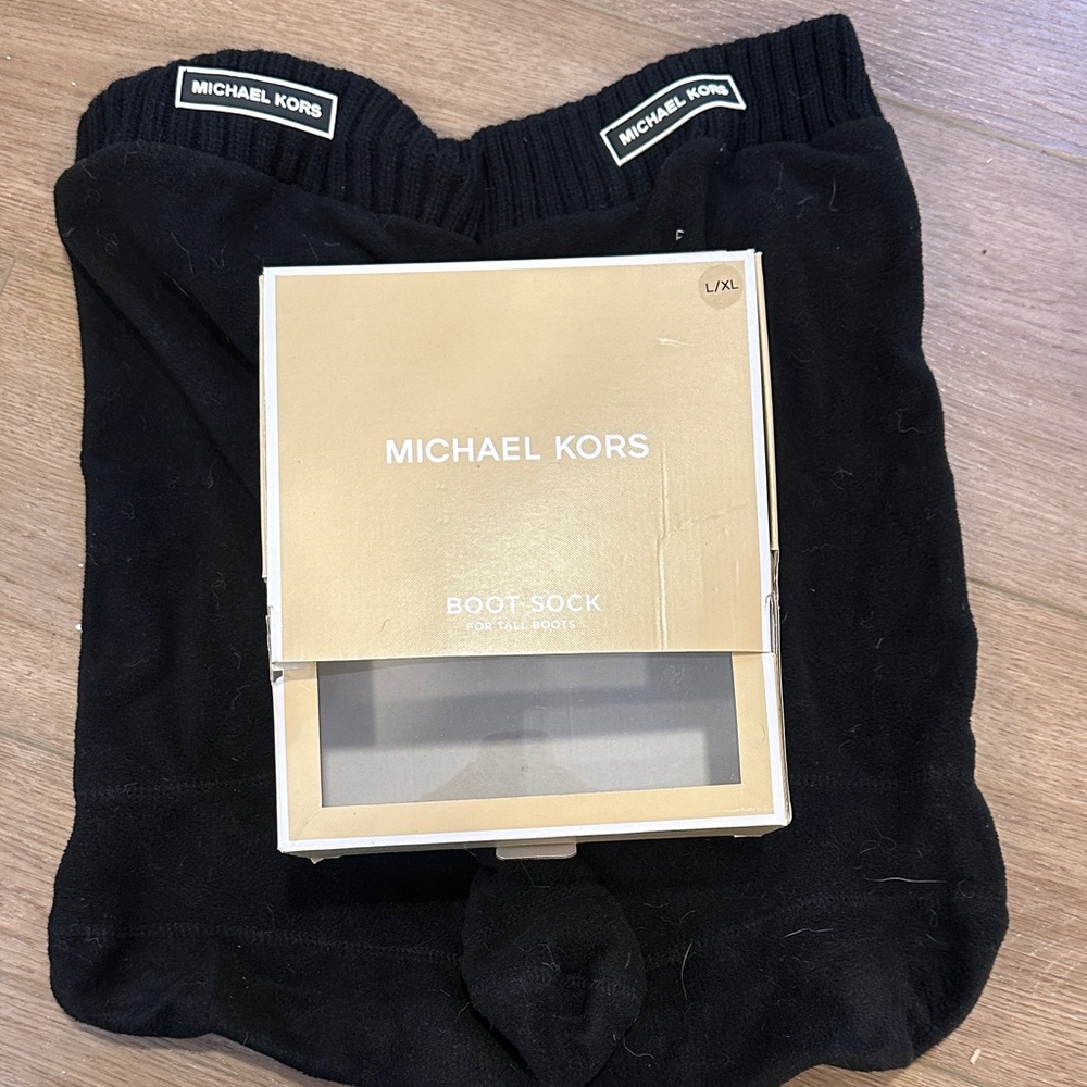 Michael Kors Black Boot Socks